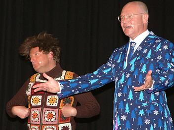 Der sprechende Topflappen Volker Heißmann (li.) und sein kongeniales Gegenstück Martin Rassau.Hans Franz