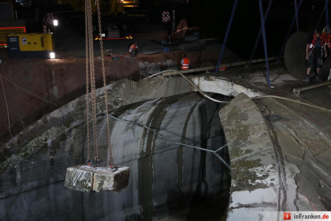 Br&uuml;ckenabriss in Kronach