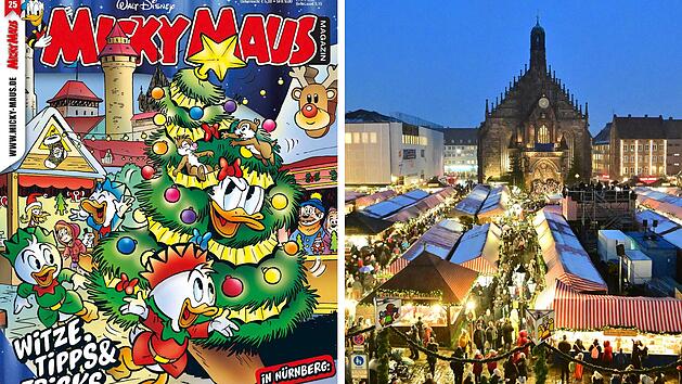 Donald-Duck-Comic spielt auf N&uuml;rnberger Christkindlesmarkt