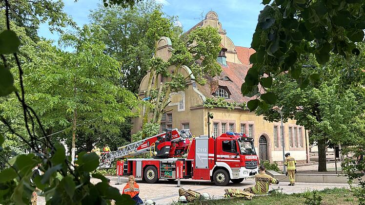Heftige Gewitterfront trifft Mittelfranken: B&auml;ume st&uuml;rzen auf H&auml;user - Deutscher Wetterdienst warnt vor weiteren Gewittern