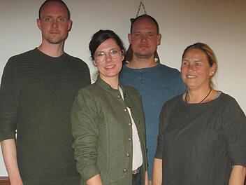 Sie sollen für frischen Wind im BJJV-Kreisverband sorgen. Den neugewählten Vorstand bilden (v. l.) Vorsitzender Sebastian Becker, Stellvertreterin Julia Brimer, Schatzmeister Mario Hugo und Schriftführerin Sabine Sell.    Foto: Winfried Ehling