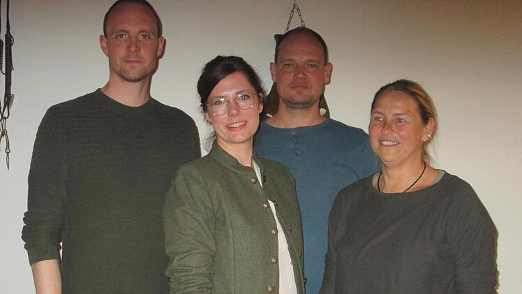 Sie sollen für frischen Wind im BJJV-Kreisverband sorgen. Den neugewählten Vorstand bilden (v. l.) Vorsitzender Sebastian Becker, Stellvertreterin Julia Brimer, Schatzmeister Mario Hugo und Schriftführerin Sabine Sell.    Foto: Winfried Ehling
