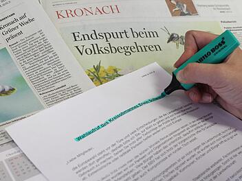 Der Wahlaufruf des Kreisobmann Erwin Schwarz - das Schreiben erhielten Mitglieder des Bauernverbands im Landkreis Kronach im Laufe der Woche .  Foto: Marian Hamacher