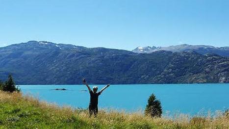 Am Lago General Carrera in Chile.