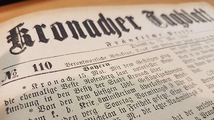 Eine kurze Meldung wies auf den Kauf der Festung hin. Foto: Marco Meißner