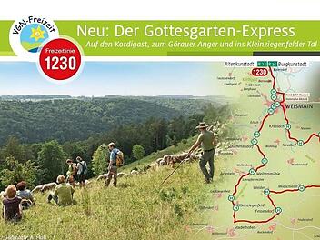 Mit der VGN-Freizeitlinie 1230 lassen sich bequem die schönsten Seiten des Fränkischen Juras entdecken.  Foto: LRA