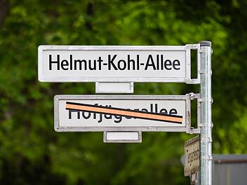 Einweihung der Helmut-Kohl-Allee