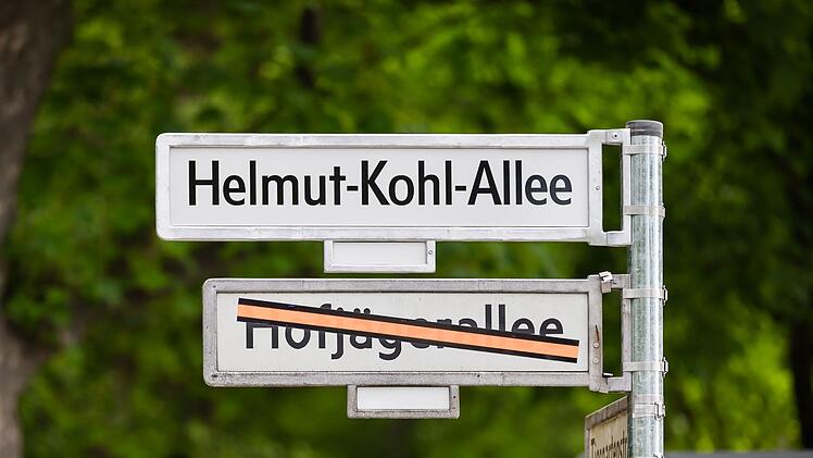 Einweihung der Helmut-Kohl-Allee