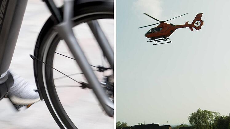 Ehingen: 12-Jähriger bei E-Bike-Unfall schwer verletzt - Rettungshubschrauber im Einsatz