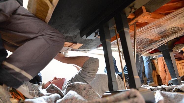 Auch die Lyra wurde abmontiert.