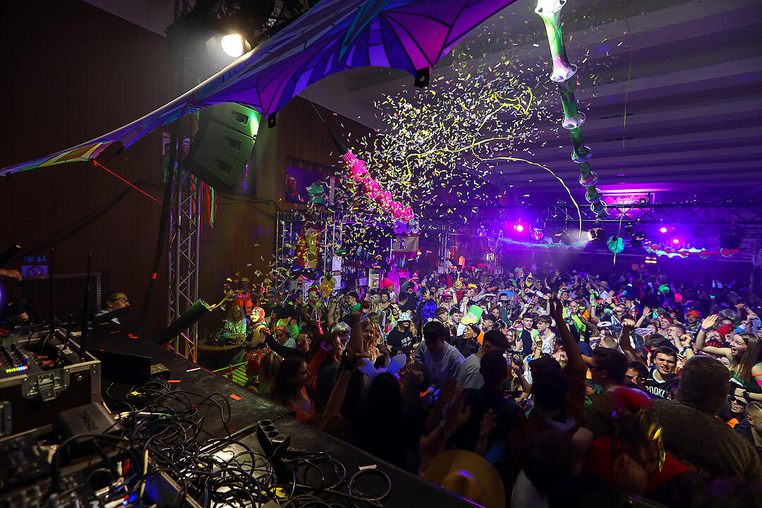 Beste Partystimmung in der Stadthalle