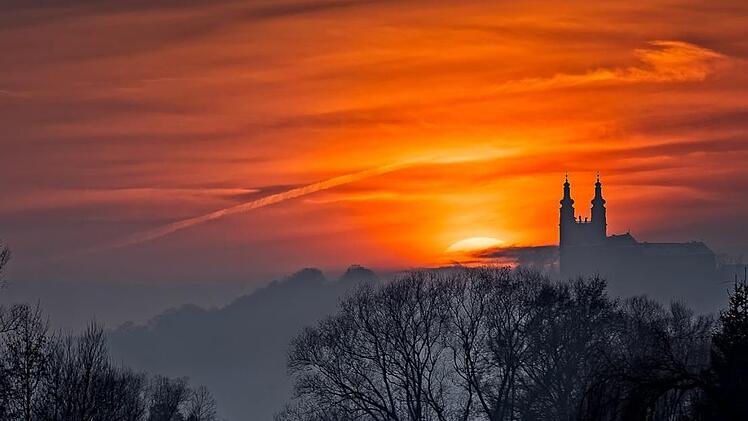 Für seine Aufnahmen wartet Hobby-Fotograf Klaus Wendel auch bei Minusgraden auf den perfekten Moment. Sein aktuelles Lieblingsbild zeigt Kloster Banz. Foto: Klaus Wendel