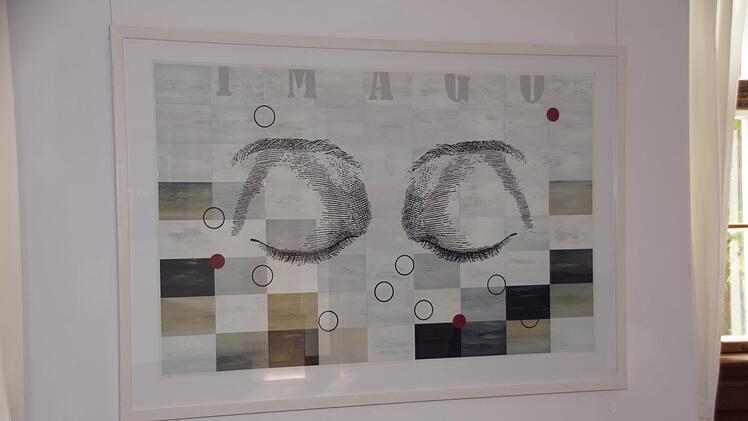 Die Bilderreihe "Imago" gab der Ausstellung den Titel.Weinbeer