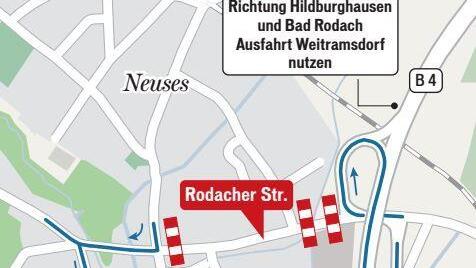Übersicht der geplanten Umleitungsstrecken