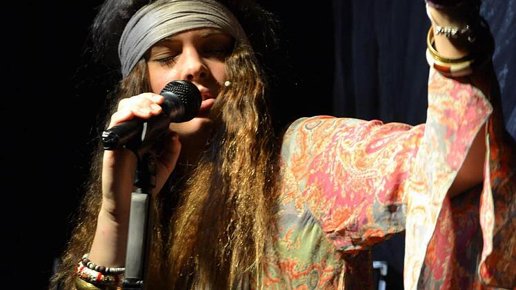 Marina in der Rolle der amerikanischen Sängerin Janis Joplin.