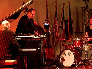 Zum Auftakt der Coburger Jazznacht faszinierte das Dauner-Trio mit seinem Gastspiel im Rathaussaal.Foto: Jochen Berger