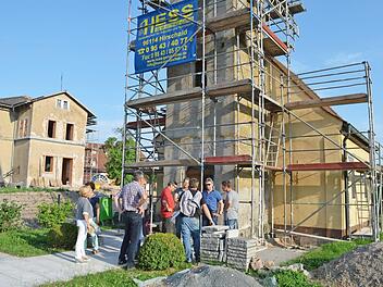 Baustelle: Die Kapelle in Buch wird saniert. Foto: Elias Pfann