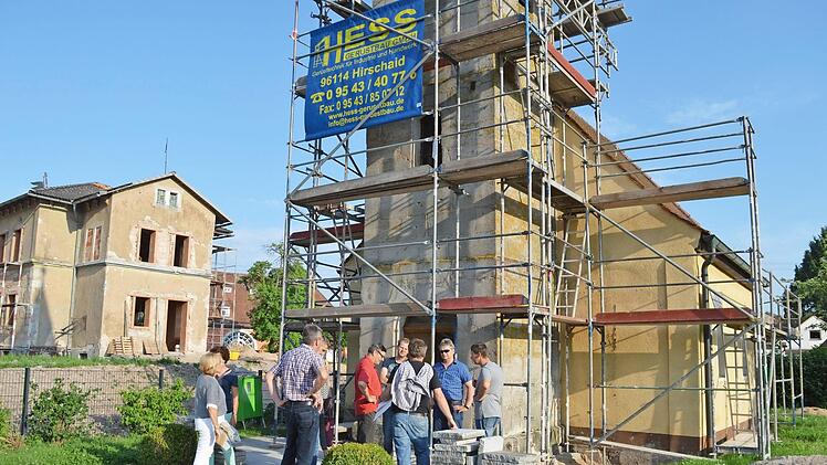 Baustelle: Die Kapelle in Buch wird saniert. Foto: Elias Pfann