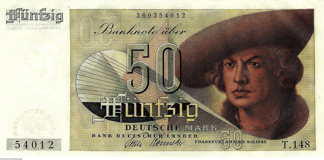 Deutsche Mark - Banknoten im Jahr 1948