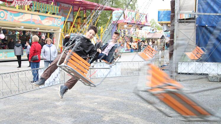 Erste Impressionen vom Start des Kulmbacher Volksfests. Foto: Dagmar Besand