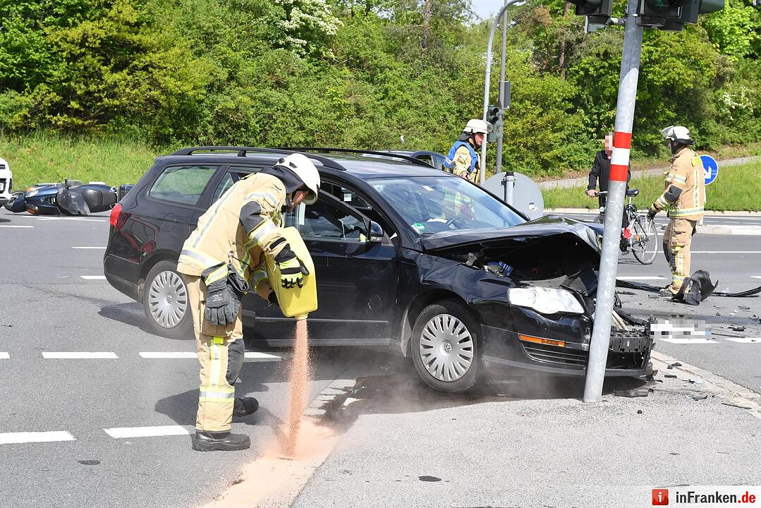Schwerer Unfall am Berliner Ring in Bamberg