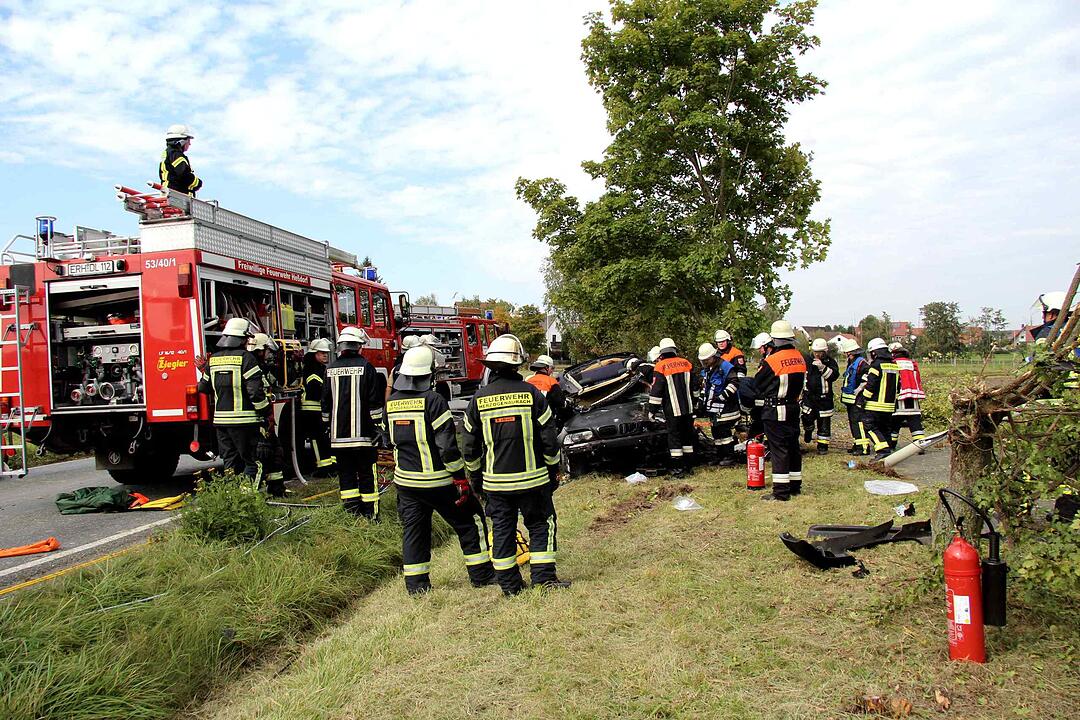 Autofahrer stirbt bei Unfall bei Hannberg