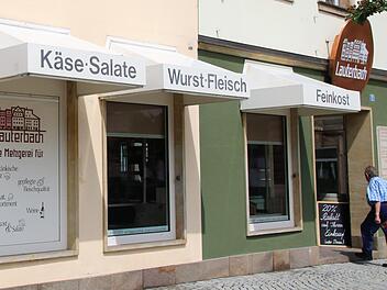 Bei der Metzgerei Lauterbach am Kulmbacher Marktplatz war schon gestern Schluss - drei Wochen früher als geplant.