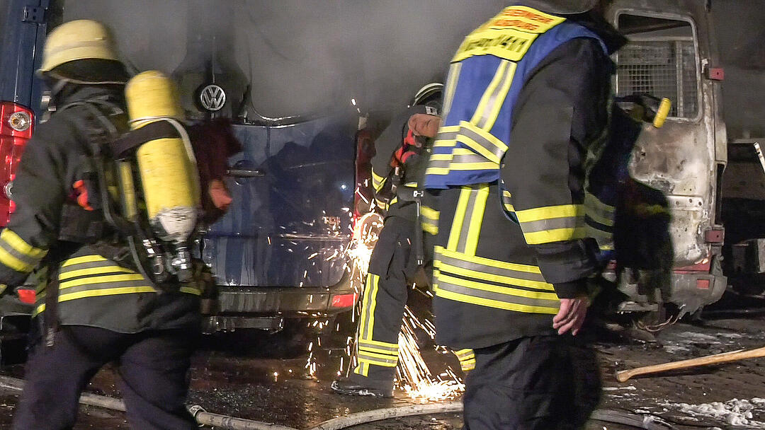 Würzburg: Feuer an Berufsschule - Brandstiftung?