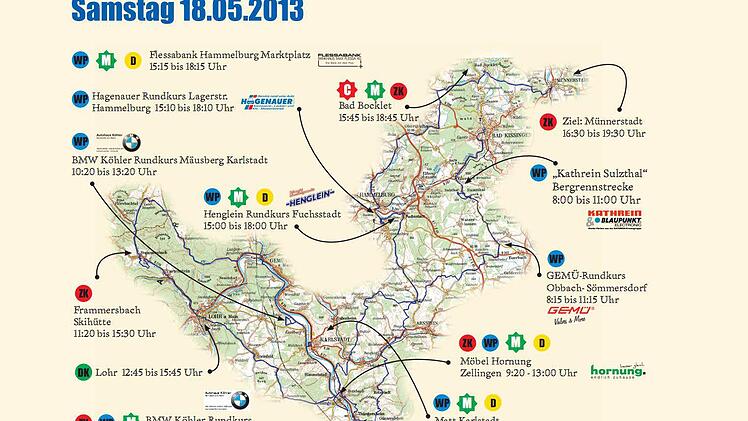 Das ist die Tour am Samstag.