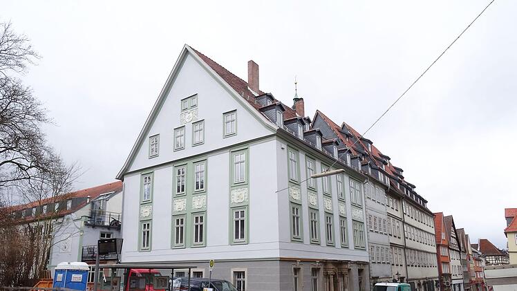 Das Gebäude Steingasse 24 während der Sanierung.CT-Archiv /Jochen Berger