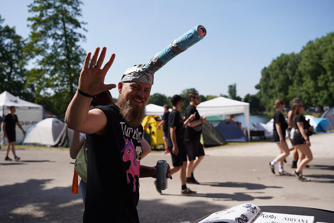 Bestes Wetter und super Stimmung beim Camping