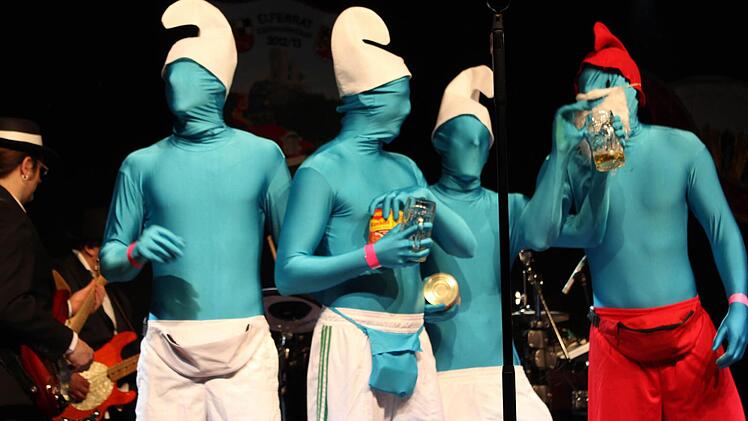 Die Maßkrug-Schlümpfe sorgten für einiges Aufsehen.