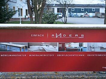 Blick auf das Firmengelände in Stadel: Die Firma Anders hat finanzielle Probleme. Fotos: Stefan Johannes