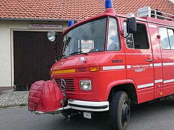 Die Feuerwehr Fridritt hat ein eigenes Feuerwehrauto. Foto: Jürgen Eckert