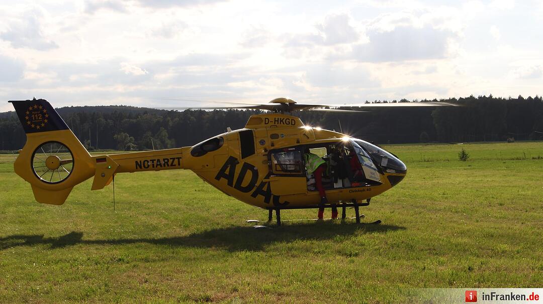 Unfall bei Wassertrüdingen im Landkreis Ansbach