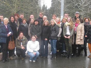 Die Freunde und Verwandten von Michael Lane, bevor sie sich auf den Weg in die Bundeshauptstadt machen. Foto: privat