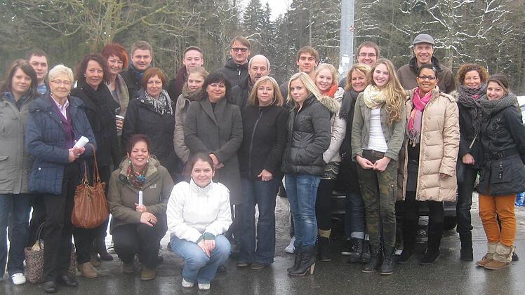 Die Freunde und Verwandten von Michael Lane, bevor sie sich auf den Weg in die Bundeshauptstadt machen. Foto: privat