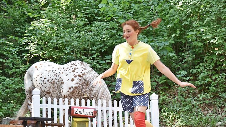Pippi Langstrumpf erobert die Waldbühne in Heldritt.