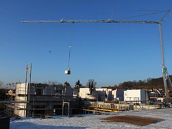 Blick auf die Baustelle des Mainleuser Seniorenheims. Foto: Jakob Weber