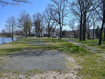 Campinginsel Bug ohne Camper  Foto: Ronald Rinklef