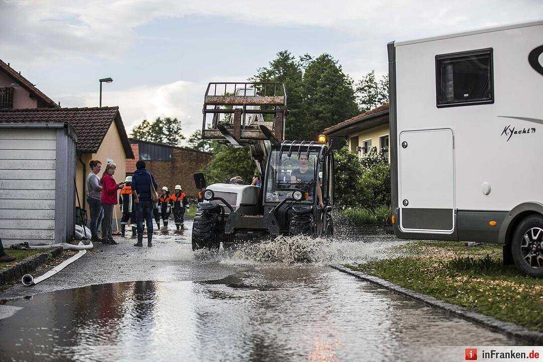 Hochwasser in Untersteinbach
