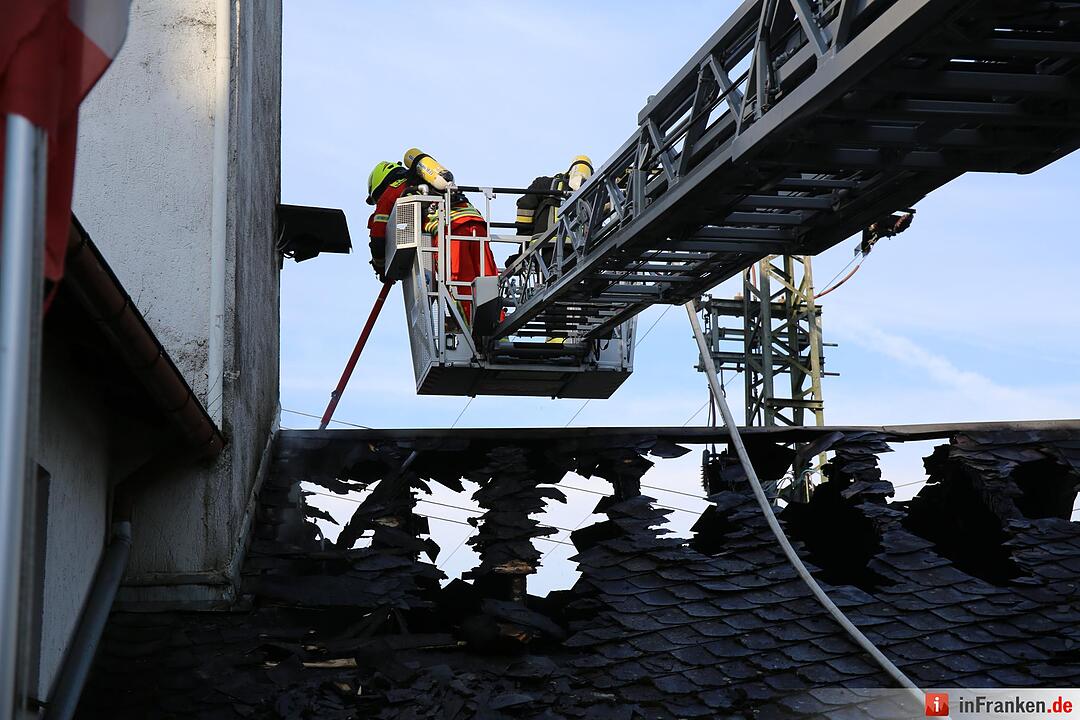 Brand in Feuerwehrhaus in Weidmes