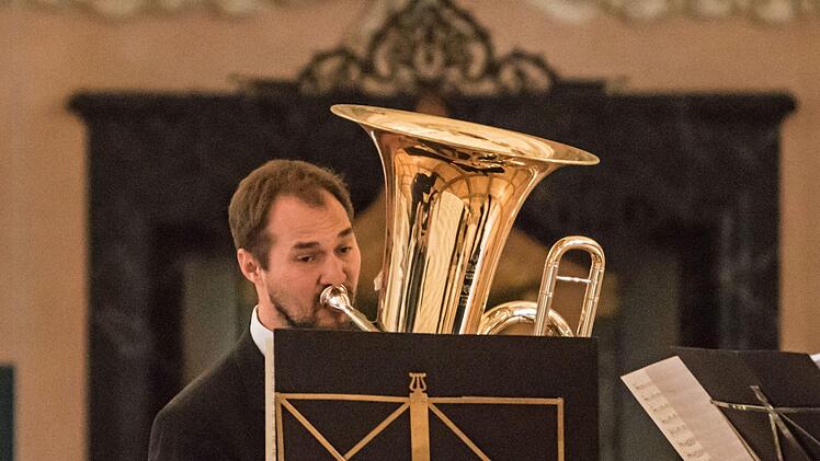 Das Philharmonische Blechbläserquintett Coburg beeindruckte zu Zuhörer beim Auftaktkonzert der Strauss-Musiktage im Riesensaal der Ehrenburg.Foto: Jochen Berger