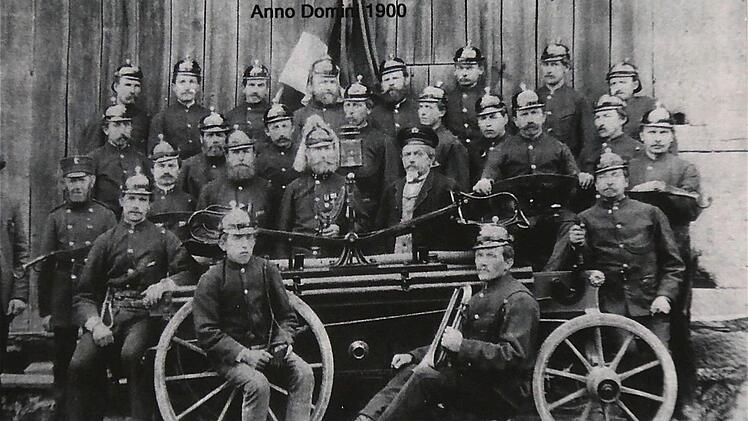 Die Wehr Völkersleier um 1900.