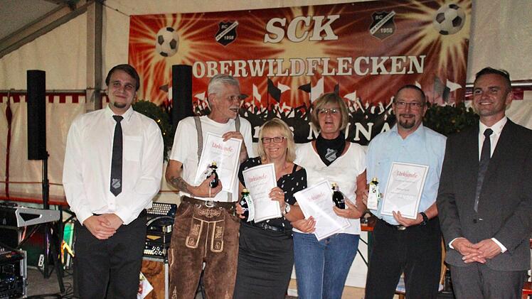 Ehrungen beim Kommersabend des SCK Oberwildflecken. Foto: Sebastian Schmitt