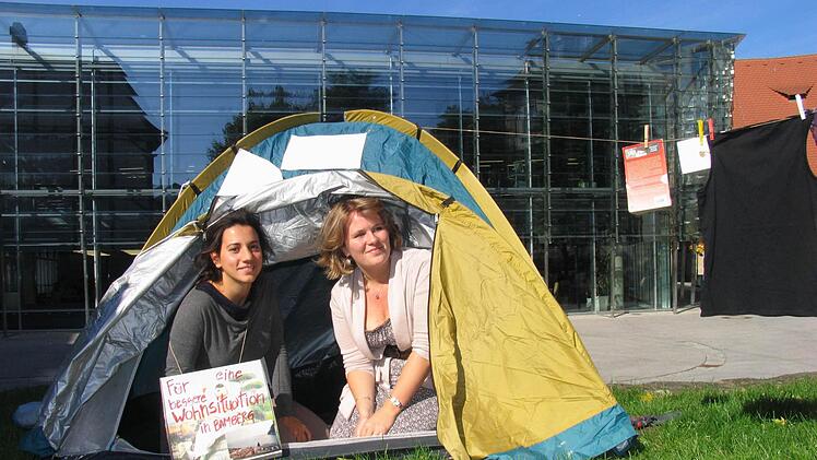 Protestaktion von 2010. Mittlerweile sind mehrere hundert neue Wohnungen entstanden, allerdings meist im hochpreisigen Segment.  Foto: MW