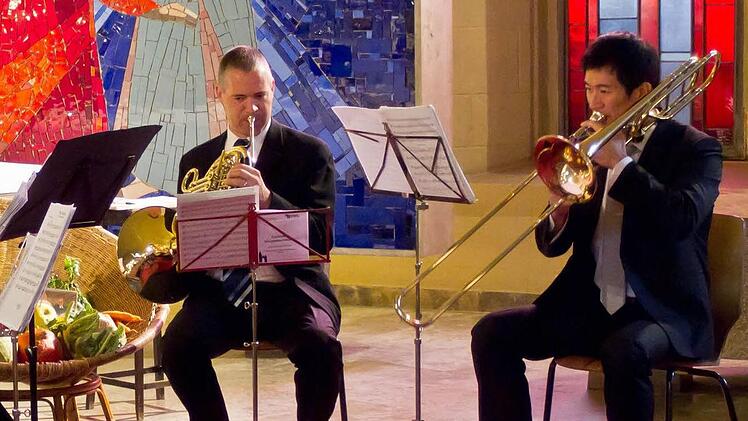 Martin Osterhammer (Horn) und Heng-Chih Lin (Posaune)Foto: Jochen Berger