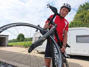 Trotz Verletzung errang Reinhart Vogler den zweiten Platz in der Seniorenklasse.  Foto: Gerd Schaar