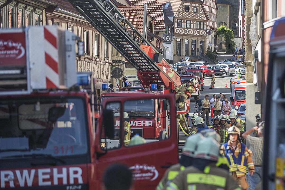 Zeil: Dachstuhlbrand in Altstadt