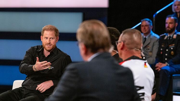 Prinz Harry bei «das aktuelle sportstudio»